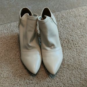 Franco Sarto Off White/light Beige Booties